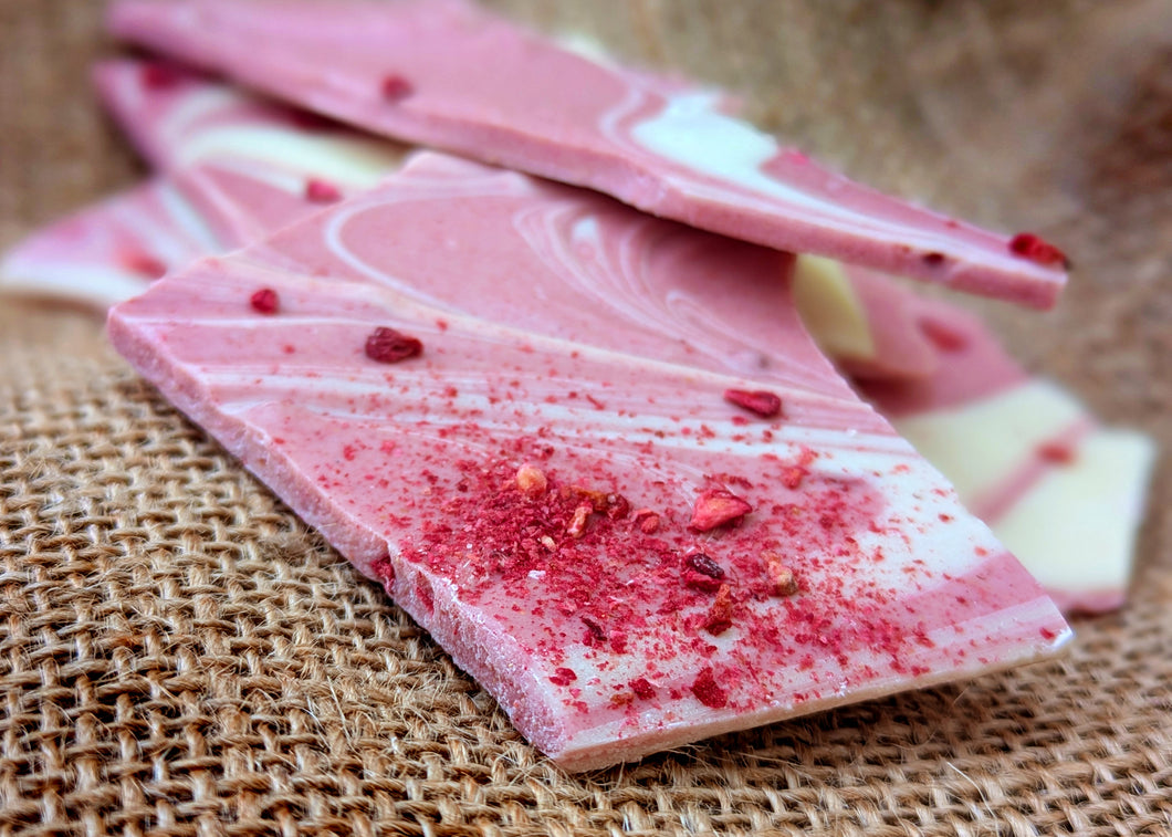White Chocolate Raspberry Ripple Shards