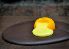 Vegan Fried Chocolate Egg Lolly with Runny Yolk