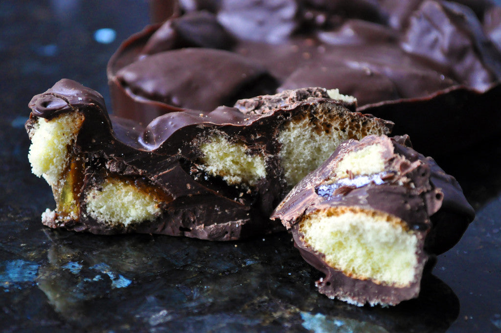 Dark Chocolate Orange, Ginger Jaffa Cake Chunks